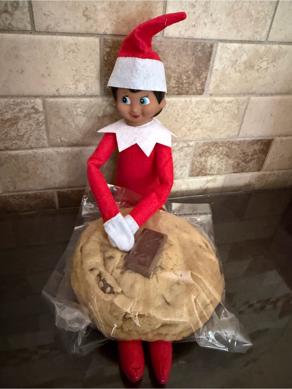 Red Kids Costume Doll elf girl